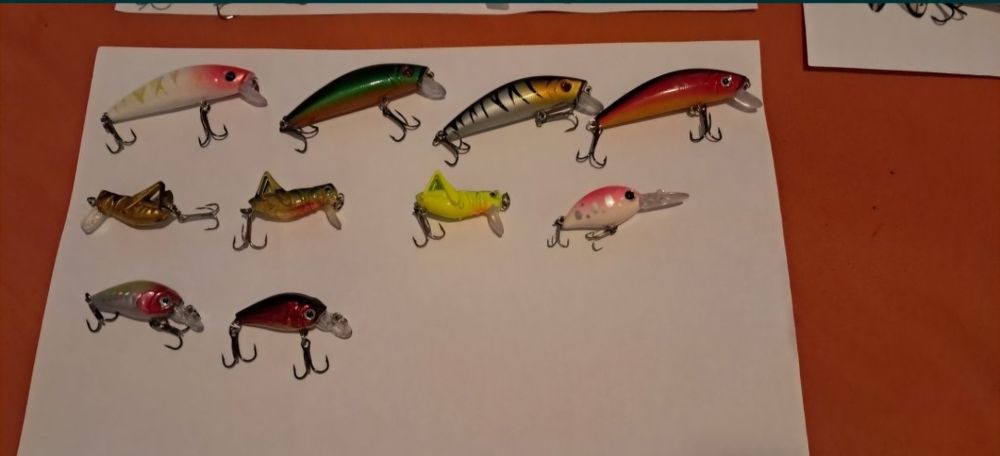 Set voblere+rotative rapitori (pastrav, avat,stiuca, somn,clean,salau)