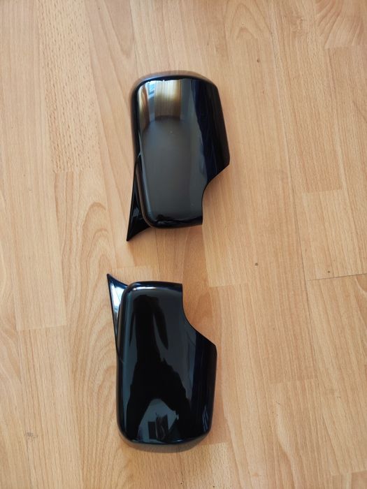 Capace Oglinzi BMW Seria 3 E46 Batman plastic ABS Negru Lucios