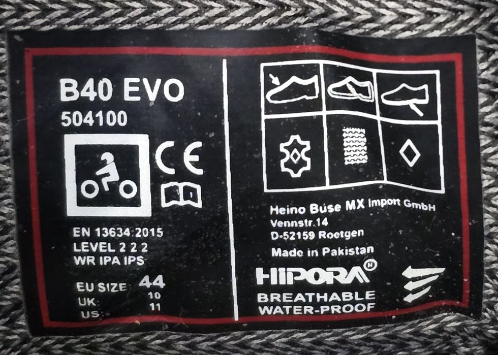 Мото ботуши боти мотор туристически Buse B40 EVO 44 номер