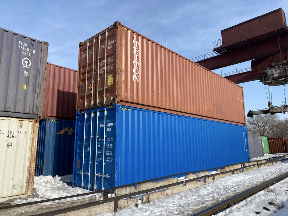 КОНТЕЙНЕРА 40 футовые МОРСКИЕ 2,9 HQ в Отличном Состоянии в г.АСТАНЕ.