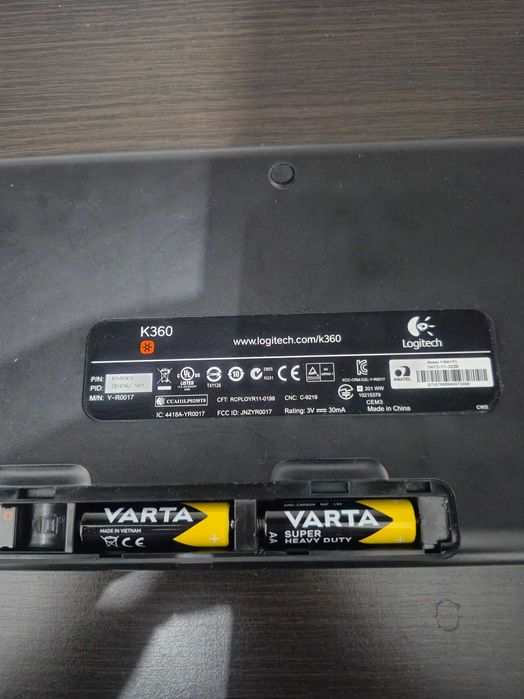 Kit mouse Logitech M510 și tastatura K360 cu USB unifying