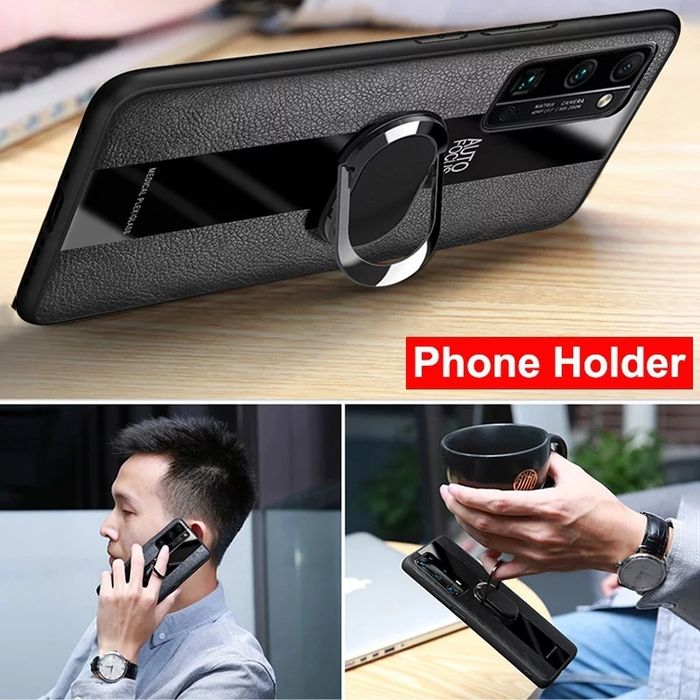 Samsung Galaxy A33 A23 A13 A52s A72 / PORSCHE Кожен кейс с пръстен