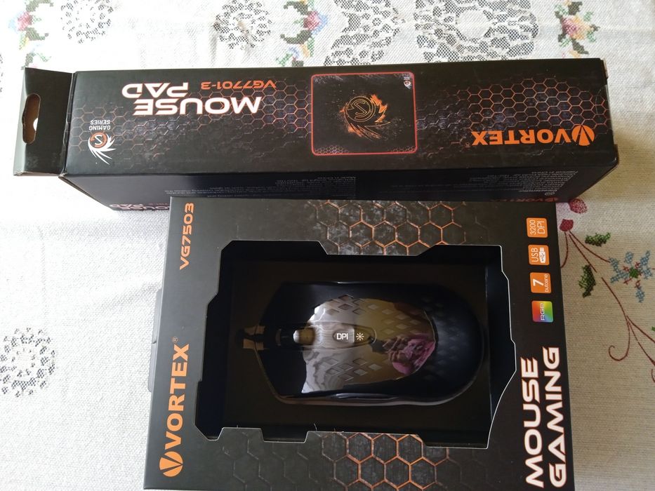 Mouse gaming Vortex + mouse pad Vortex