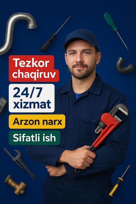 Santexnik xizmat toshkin 24/7