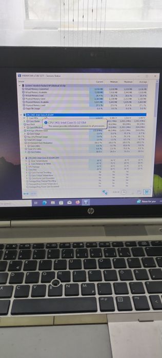 Laptop HP 8570p, procesor i5-3210M, memorie 8GB DDR3