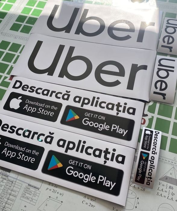 Vând stickere Uber