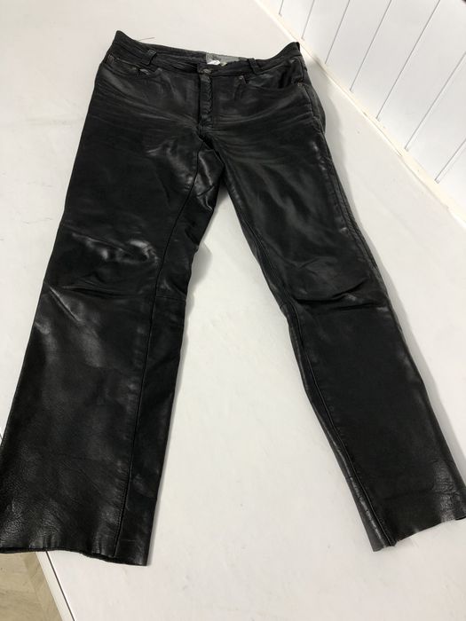 Pantaloni moto de piele clasici mărimea 32