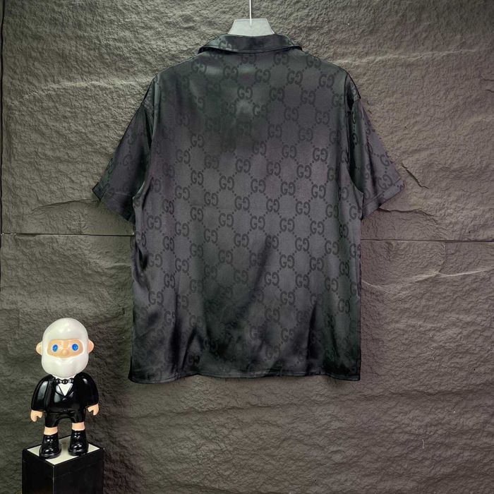Gucci Jacquard cămașă cu mânecă scurtă Material de înaltă calitate