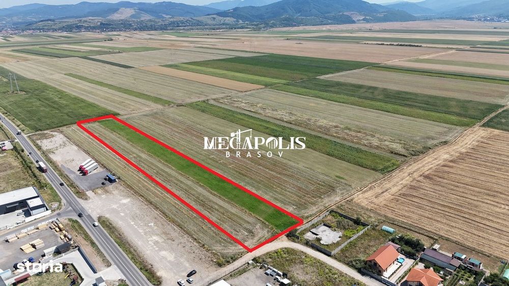Teren extravilan 10.900 mp, Săcele, vizavi de cartier Izvor