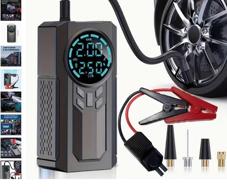 Redresor Starter auto pompa umflat roti powerbank profesional lanterna