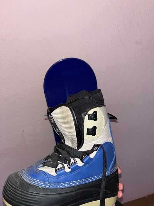 Сноуборд 130см, каска crivit, обувки за сноуборд