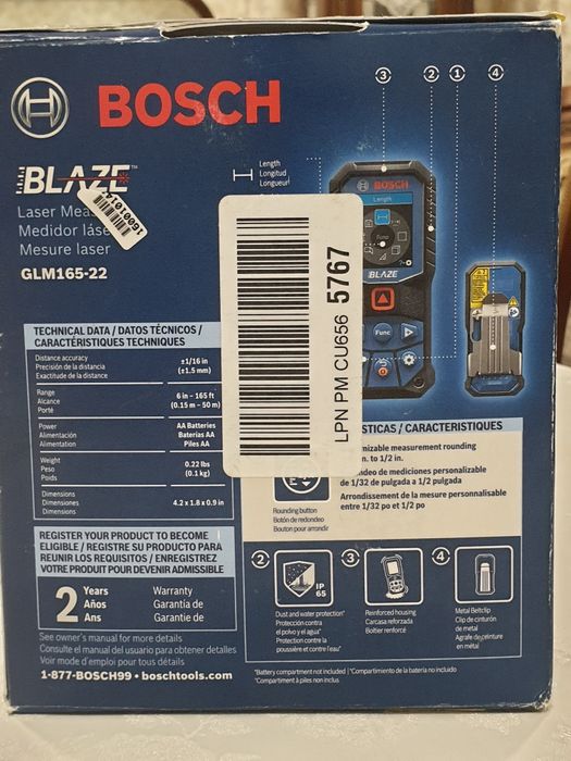 Bosch lazerni metr yengi