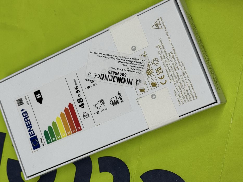 ЗАПЕЧАТАН 256GB Honor 400 lite 5G Yettel Гаранция до 3г. Black