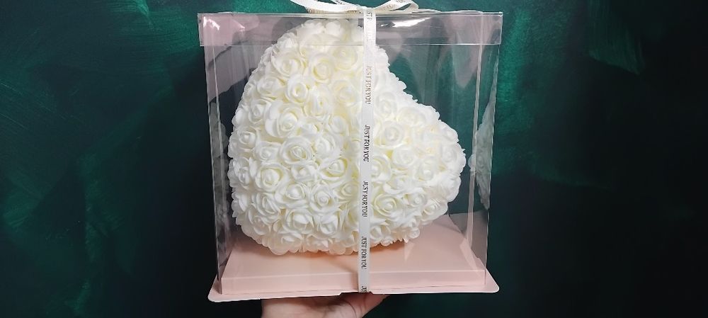 Inima din flori de săpun/ 25 cm