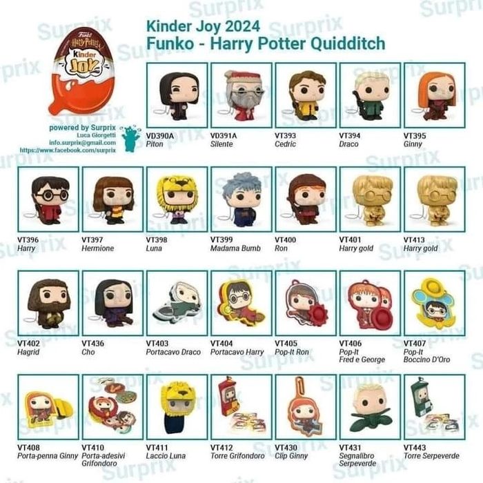 Figurine kinder Stranger things ,Harry Potter