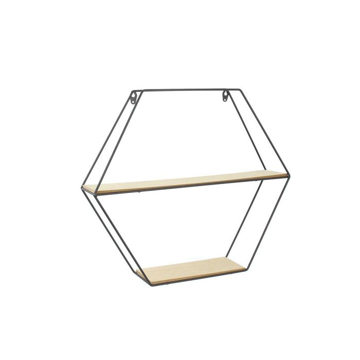 Raft de perete, metalic, hexagonal - NOU