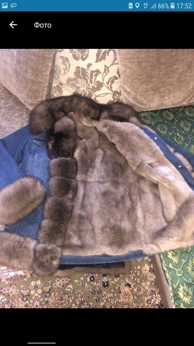 Продам Новую Джинсовую Парку с Мехом 44-46р