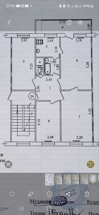 Продается 4-х комнатная квартира на Юнусабаде 12 квартал
