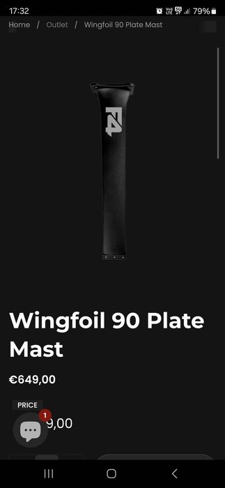 F4 foils мачти и крило