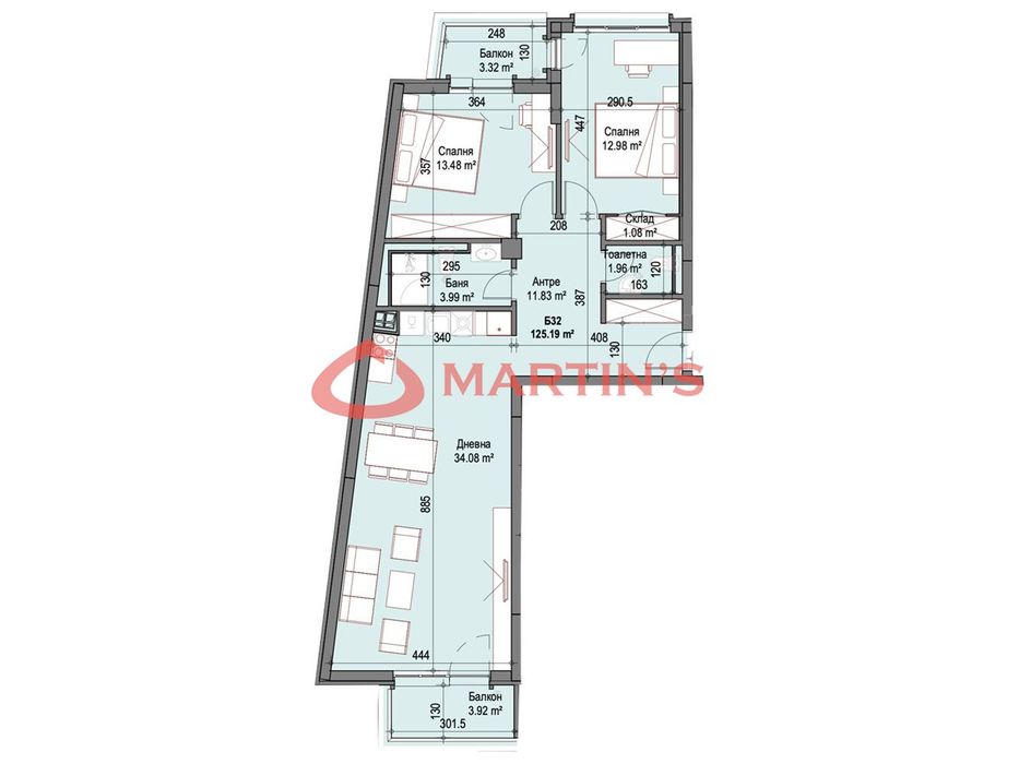 Продава се Тристаен апартамент в София, Сухата река - 125 кв.м за 2004 €/кв.м - Снимка #2