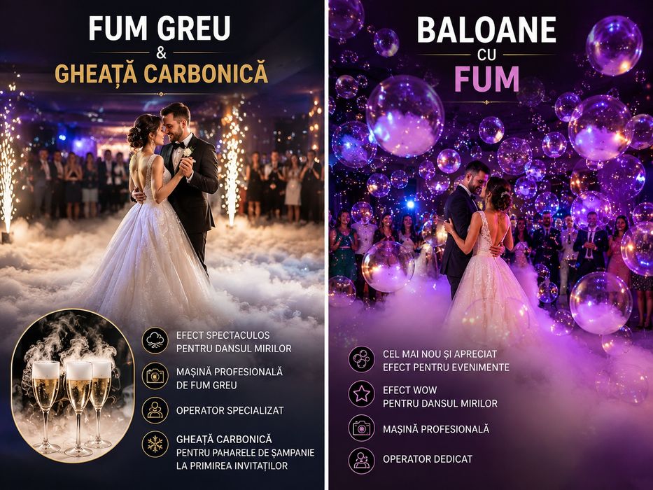 Foto video Cabina foto Fum greu Baloane cu fum