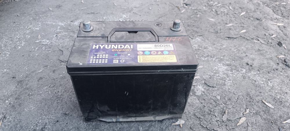 Аккумулятор хендай 75а