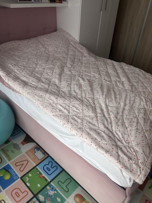 Vand pat cu lada de depozitare 120x200