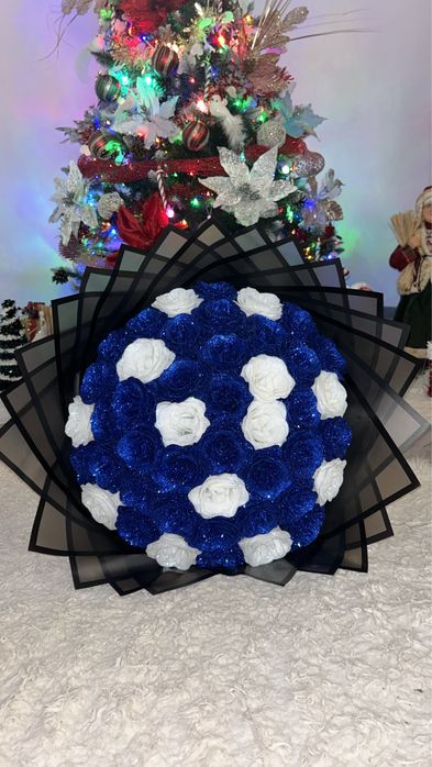 Buchete trandafiri imoeriali cu sclipici