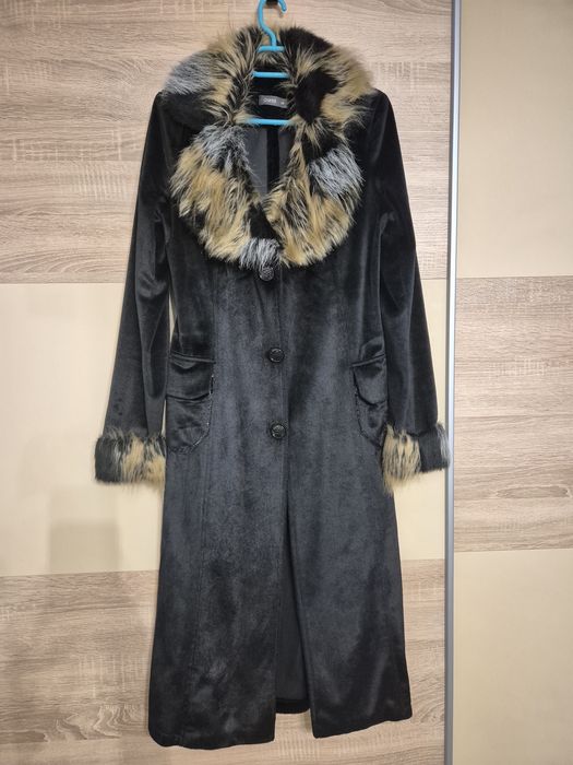 Palton subțire cu blana