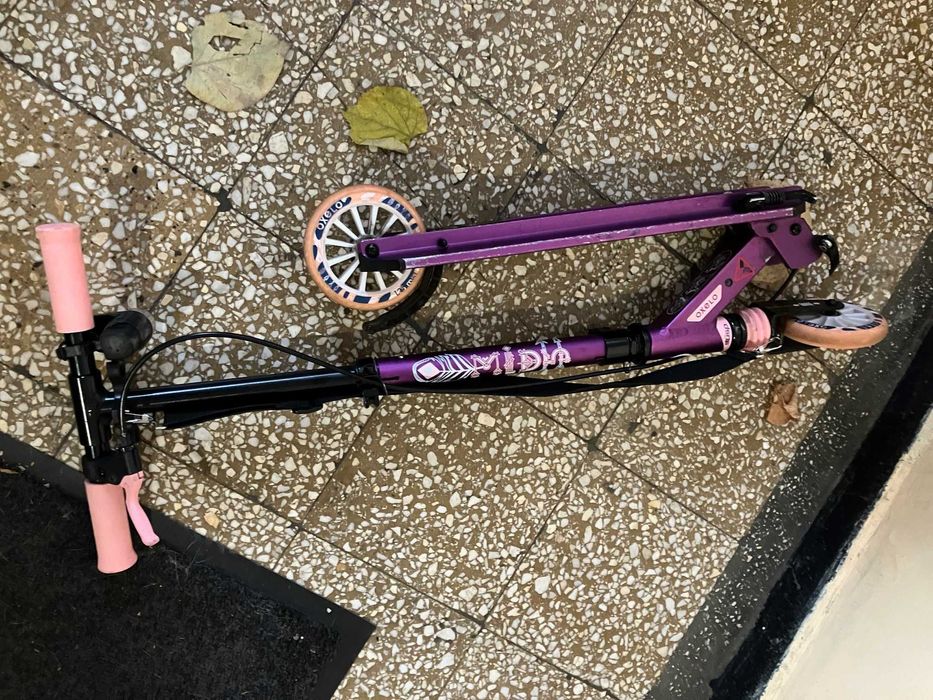 Vand Trotinetă cu Suspensii şi Frâne pe Ghidon Mid 5 Violet Copii