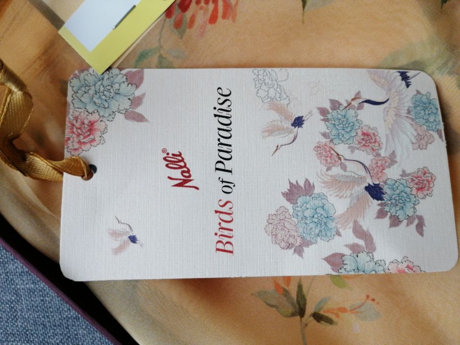 Шал копринен индийски