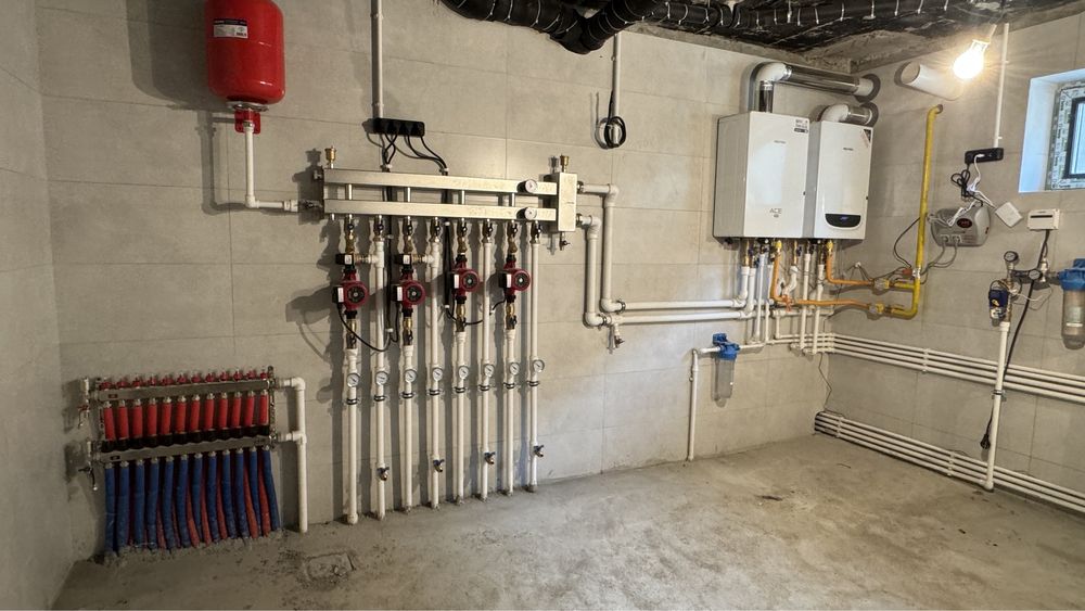 Сантехник установка котлы  отопления теплый пол