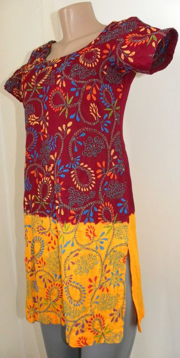 Bluza chic Rochie Tunica Ie nepaleza Hippie broderii cusaturi colorate