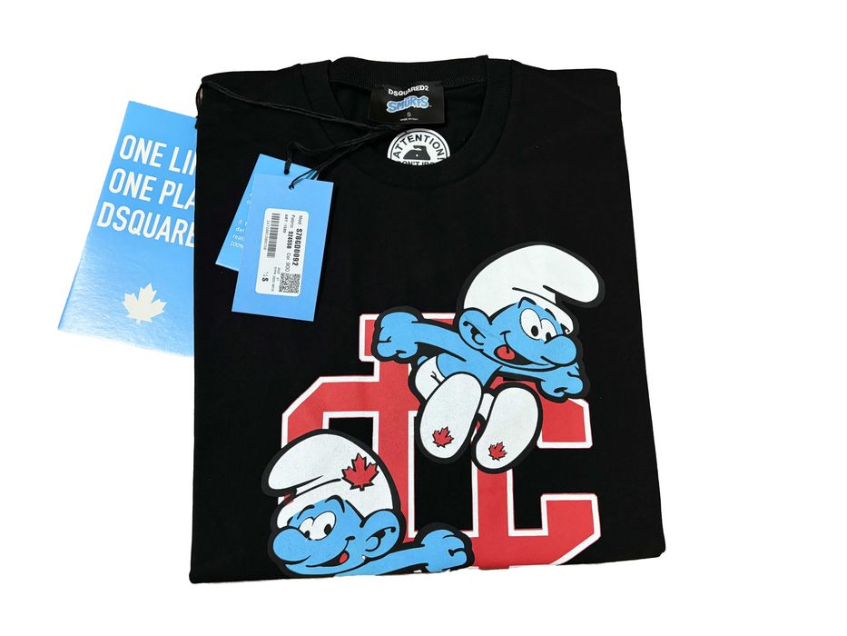 Oversize Тениска Dsquared The Smurfs - S M L 2XL Унисекс