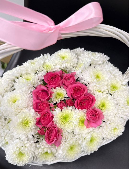 цветы корзины с буквой