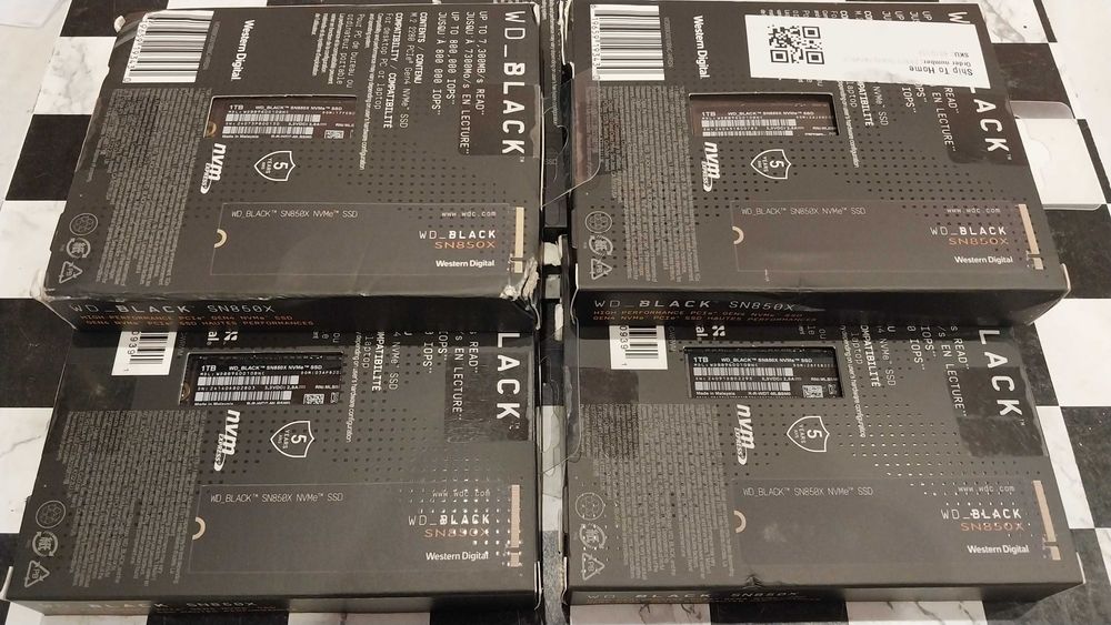 WD BLACK SN850X 1TB - Бескомпромиссная скорость для ПК и PS5 7300 MB/s