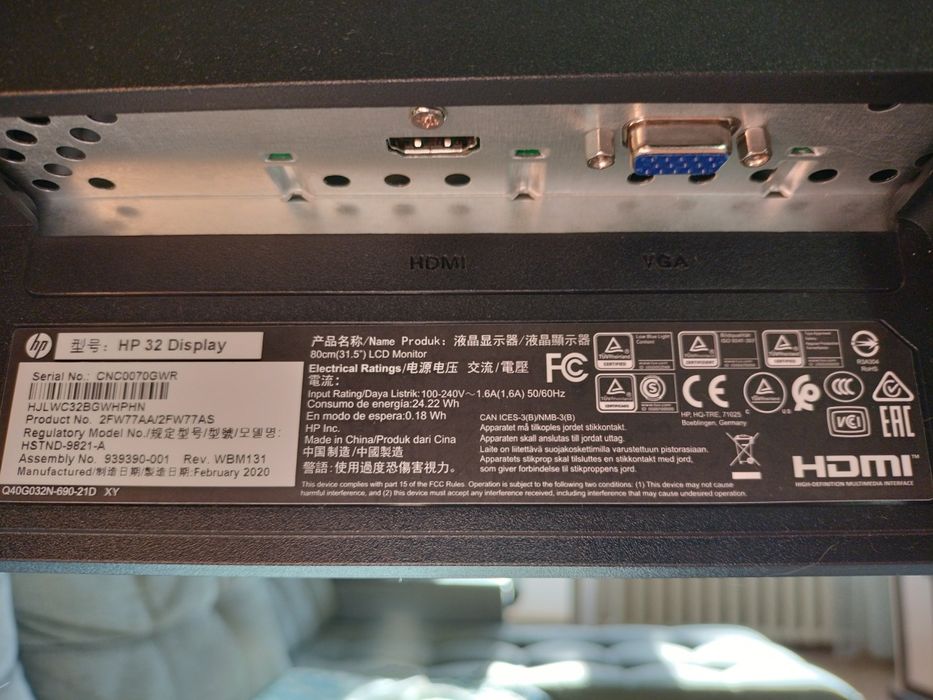 Монитор hp 32 диагональ