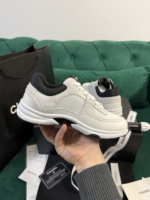 Adidasi Chanel piele naturala Full Box colectie noua