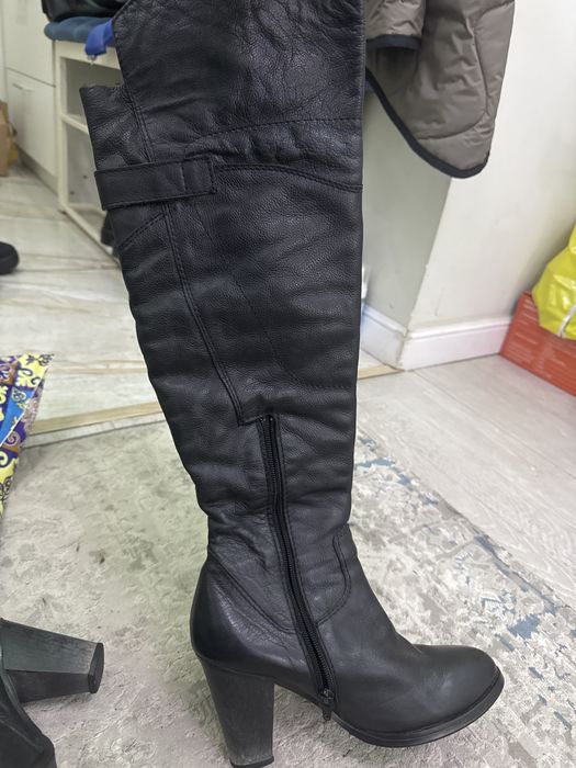 ботфорты scooter кожанные