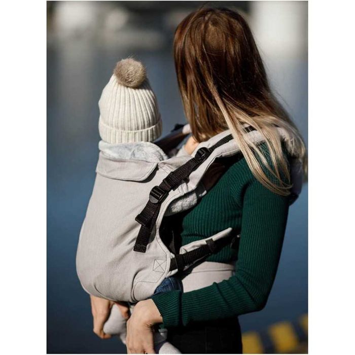 4+ месеца | Ергономична раница KinderHop MultiGrow - LittleHerringbone