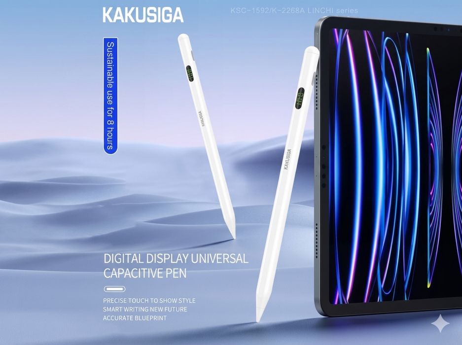 Стилус Ручка для iPad KSC-1591 с LED дисплеем. Есть доставка