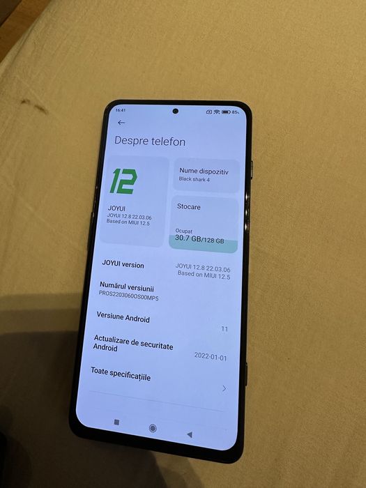 Vand schimb Xiaomi Black Shark 4