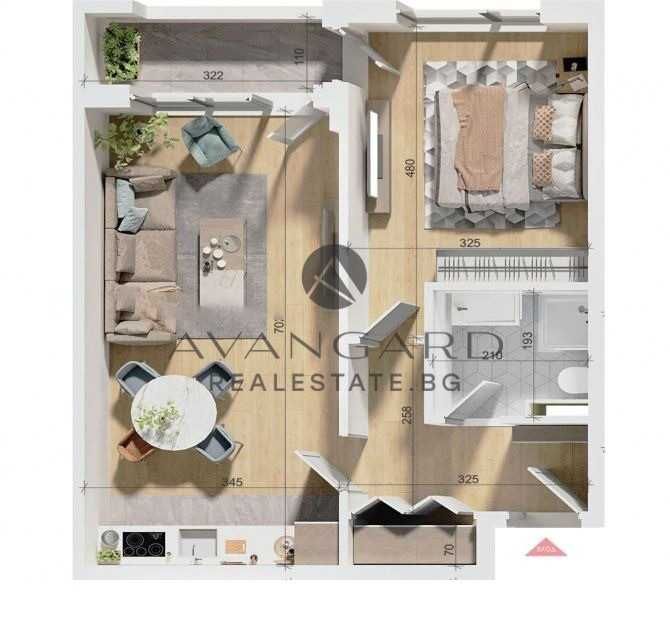 оф.24791 Двустаен апартамент / Тракия