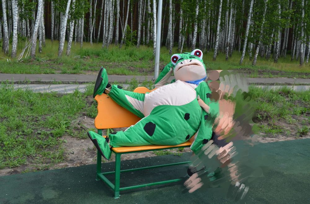 Костюм лягушки и мишки на прокат