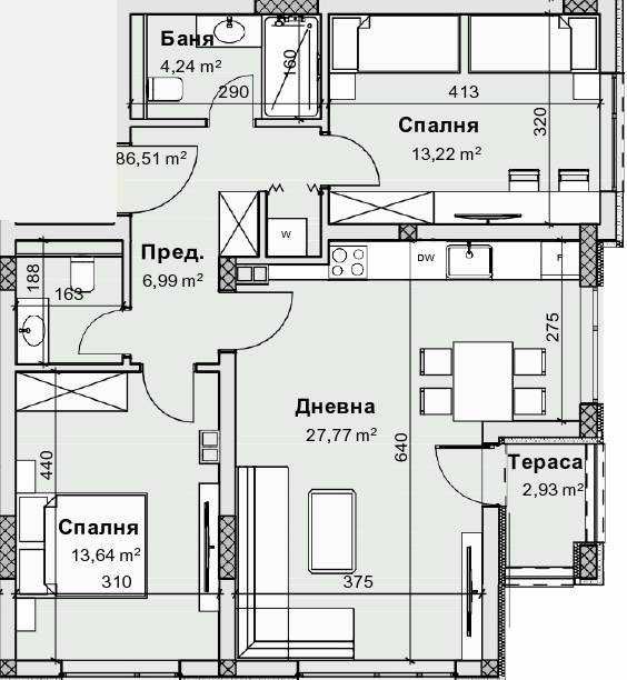 Продава се Тристаен апартамент в Пловдив, Остромила - 99 кв.м за 1106 €/кв.м - Снимка #3