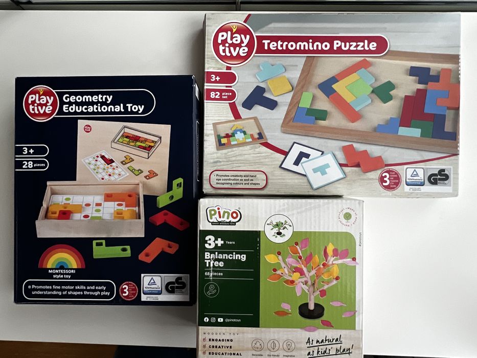 Сет дървени играчки