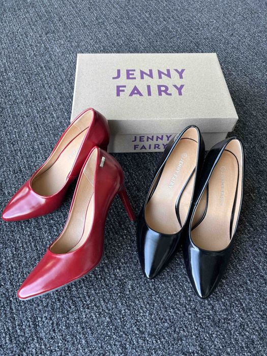 Страхотни елегантни червени обувки 9 см ток