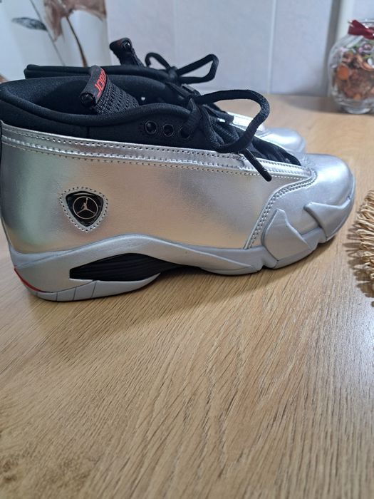 Wmns Air Jordan 14 Retro Low Mettalic Siver mas 36,5