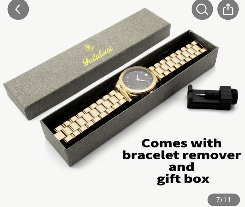 Часы кварцевые золото