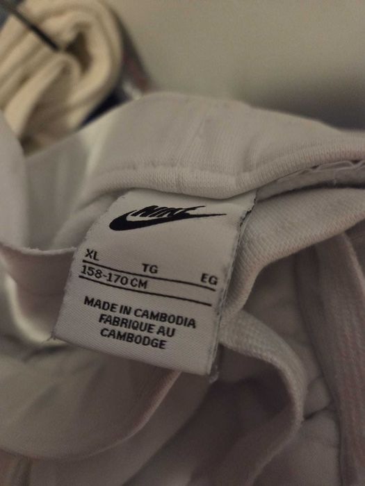 Pantalon Nike 158-170 cm, alb, bumbac, originali, i